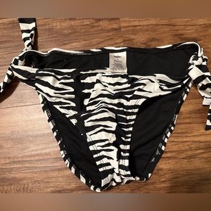 Zebra print bikini bottoms